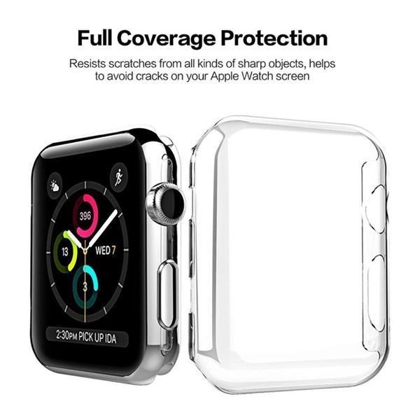 Grote foto for apple watch series 3 42mm transparent pc protective case kleding dames sieraden