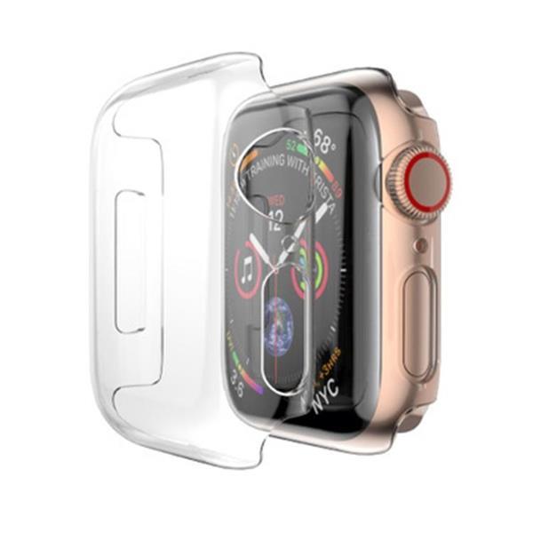 Grote foto for apple watch series 5 4 44mm full coverage pc case tran kleding dames sieraden