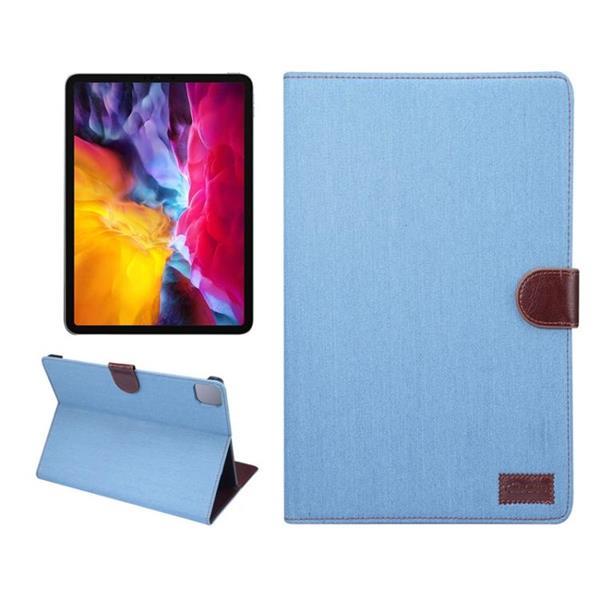 Grote foto for ipad pro 11 inch 2020 pc left and right denim leather telecommunicatie mobieltjes