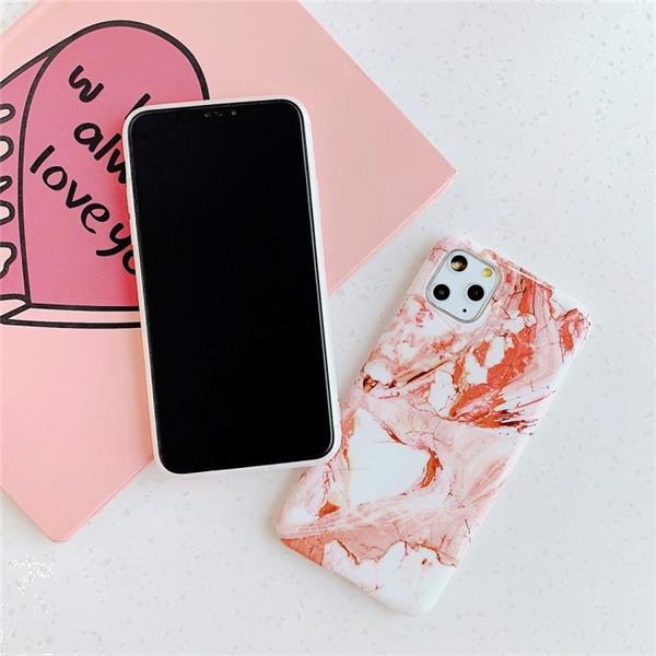 Grote foto for iphone 11 tpu smooth marbled imd mobile phone case gold telecommunicatie mobieltjes