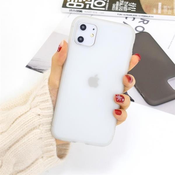 Grote foto for iphone 11 1.5mm liquid emulsion translucent tpu case whi telecommunicatie mobieltjes