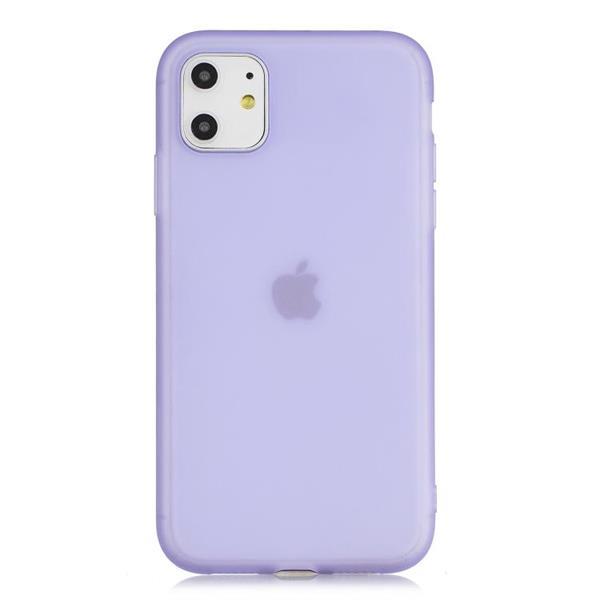 Grote foto for iphone 11 1.5mm liquid emulsion translucent tpu case pur telecommunicatie mobieltjes
