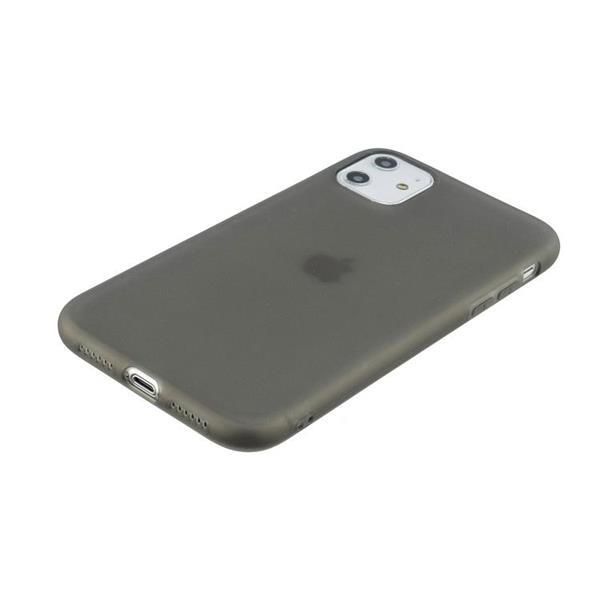 Grote foto for iphone 11 1.5mm liquid emulsion translucent tpu case bla telecommunicatie mobieltjes