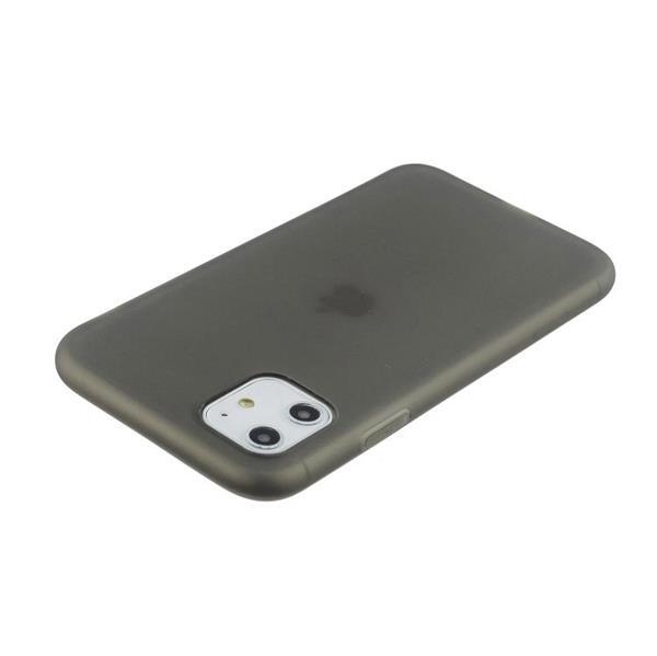 Grote foto for iphone 11 1.5mm liquid emulsion translucent tpu case bla telecommunicatie mobieltjes