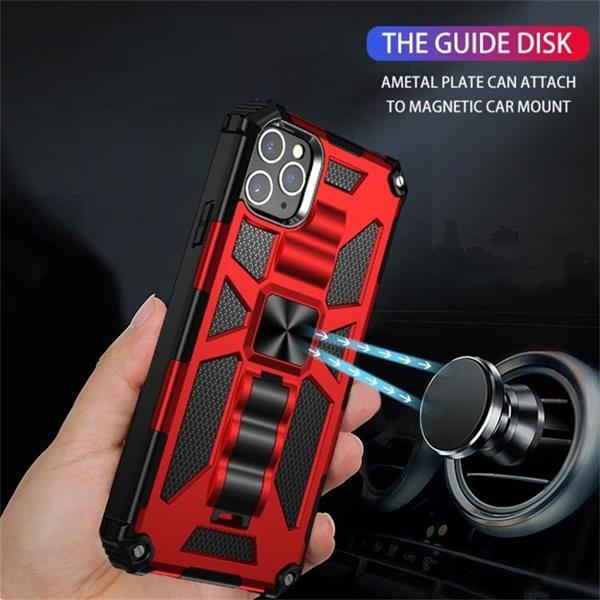 Grote foto for iphone 11 armor shockproof tpu pc magnetic protective telecommunicatie mobieltjes