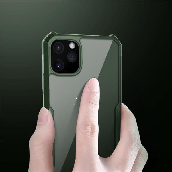 Grote foto for iphone 11 blade pc tpu acrylic protective case green telecommunicatie mobieltjes