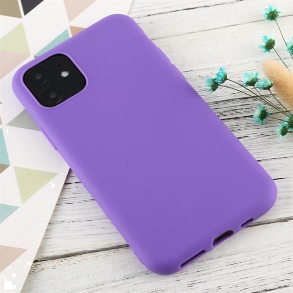 Grote foto for iphone 11 candy color tpu case purple default title telecommunicatie mobieltjes