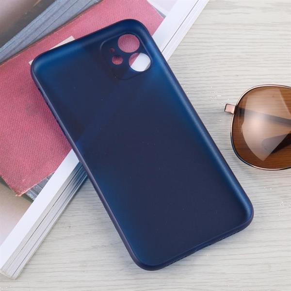Grote foto for iphone 11 carbon fiber texture pp protective case blue telecommunicatie mobieltjes