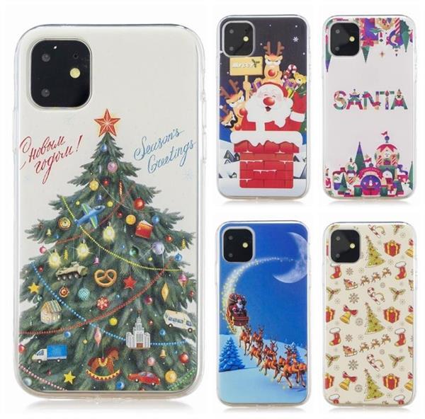 Grote foto for iphone 11 christmas gift tpu case christmas ornaments d telecommunicatie mobieltjes