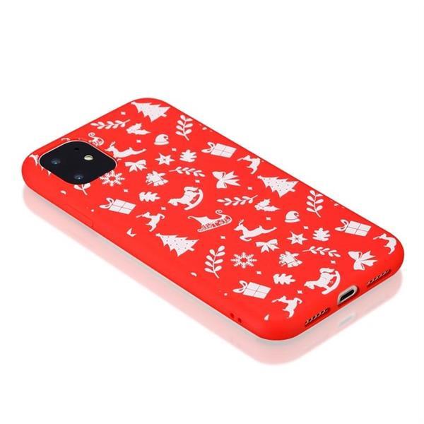 Grote foto for iphone 11 dazzle christmas pattern protective case white telecommunicatie mobieltjes