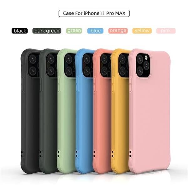 Grote foto for iphone 11 enkay enk pc001 solid color tpu slim case cove telecommunicatie mobieltjes