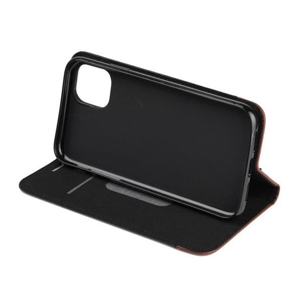 Grote foto for iphone 11 genuine leather horizontal flip leather case w telecommunicatie mobieltjes