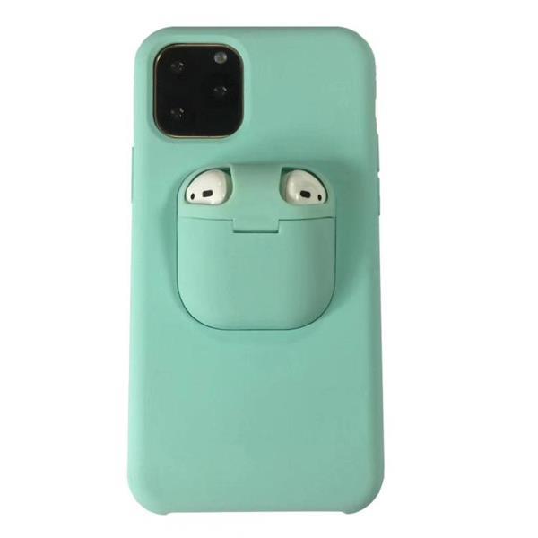 Grote foto for iphone 11 liquid silicone shockproof protective case wit telecommunicatie mobieltjes