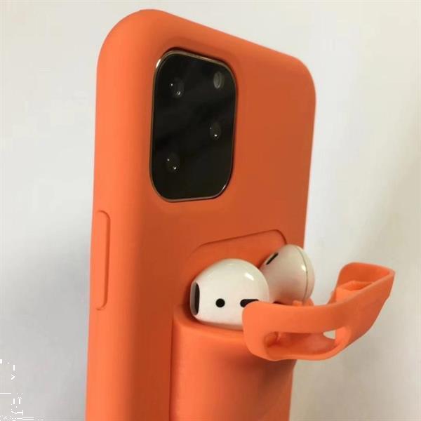 Grote foto for iphone 11 liquid silicone shockproof protective case wit telecommunicatie mobieltjes