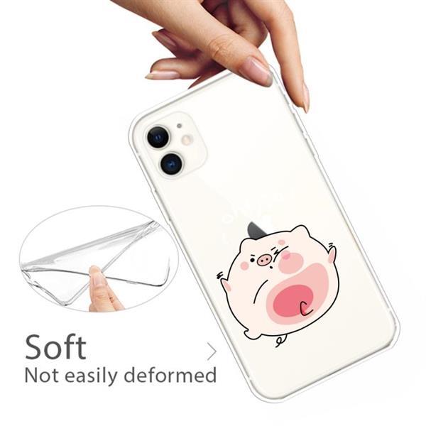 Grote foto for iphone 11 lucency painted tpu protective hit the face pi telecommunicatie mobieltjes
