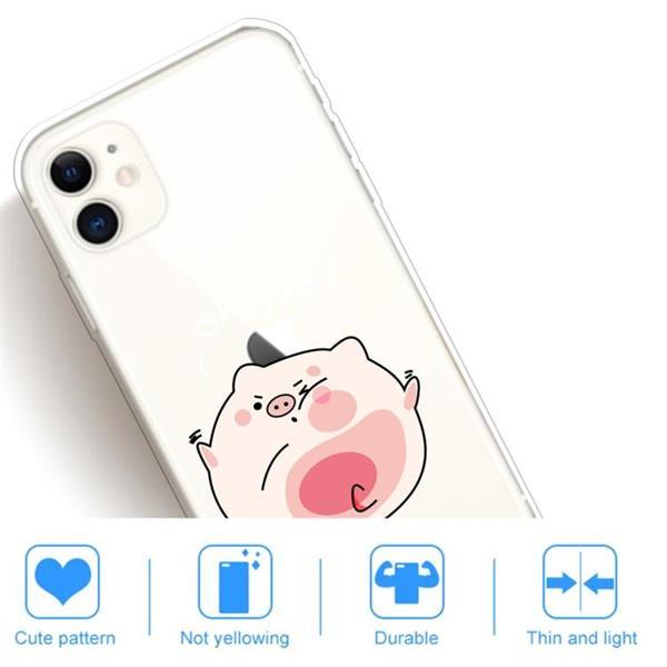 Grote foto for iphone 11 lucency painted tpu protective hit the face pi telecommunicatie mobieltjes