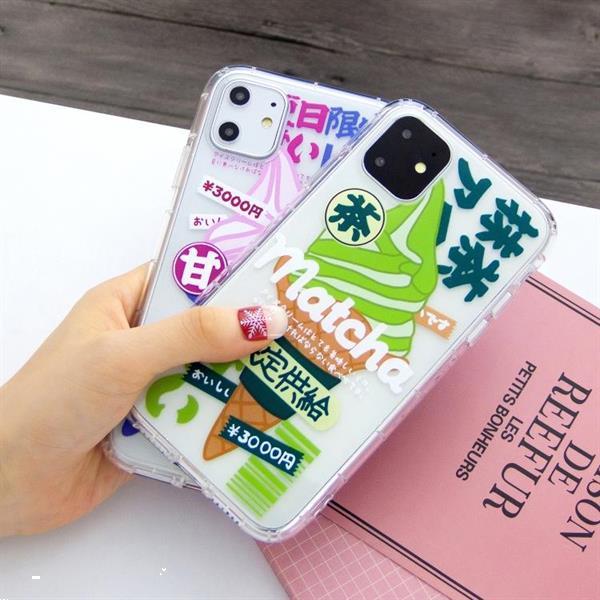 Grote foto for iphone 11 lucency painted tpu protective strawberry ice telecommunicatie mobieltjes