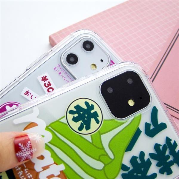Grote foto for iphone 11 lucency painted tpu protective strawberry ice telecommunicatie mobieltjes