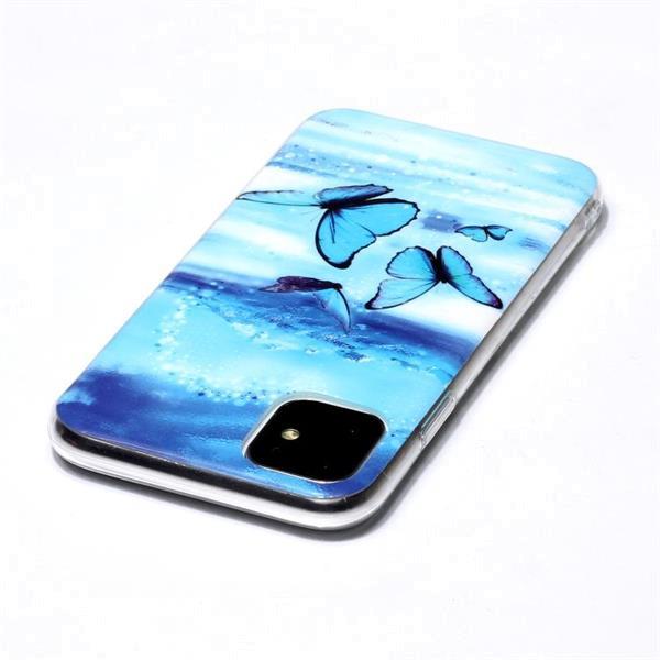 Grote foto for iphone 11 luminous tpu soft protective case butterflies telecommunicatie mobieltjes