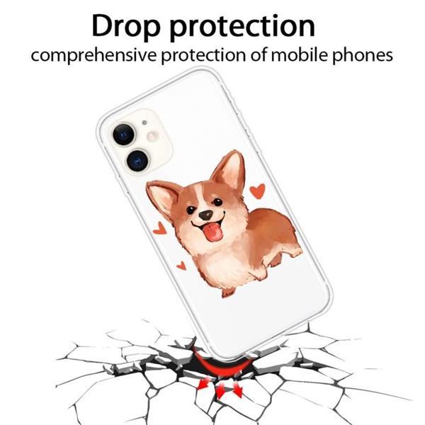 Grote foto for iphone 11 pattern tpu protective case love corgi defaul telecommunicatie mobieltjes