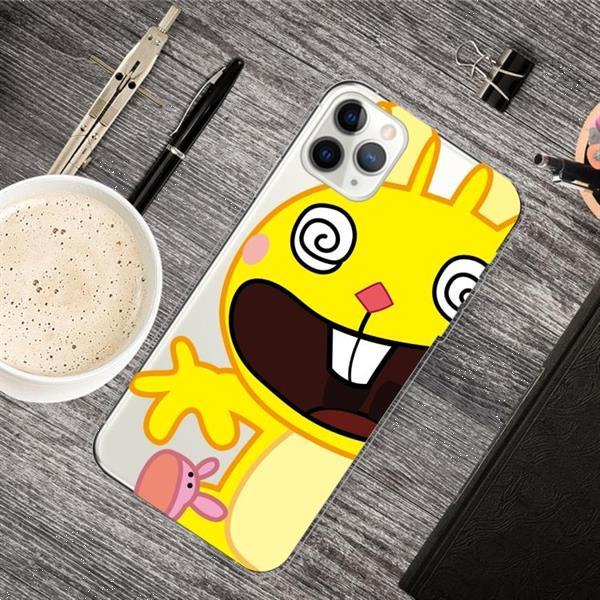 Grote foto for iphone 11 pro max lucency painted tpu protective dizzy r telecommunicatie mobieltjes