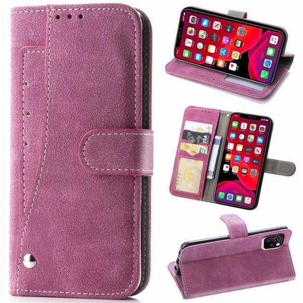 Grote foto for iphone 11 pro max matte leather rotary card case with ca telecommunicatie mobieltjes