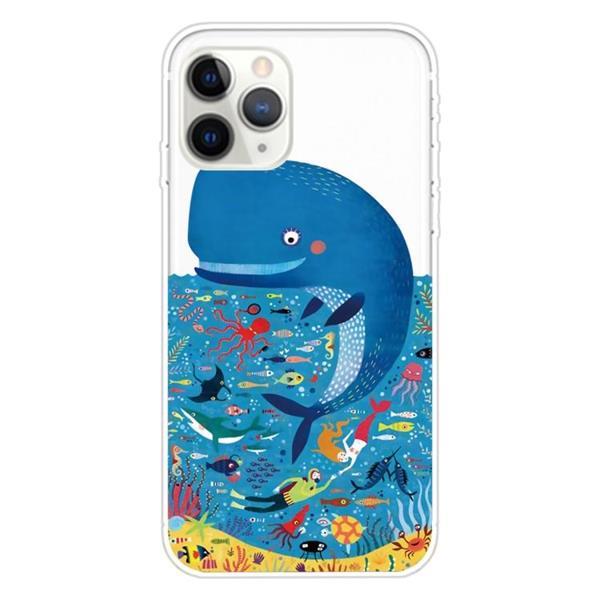 Grote foto for iphone 11 pro max pattern tpu protective case whale seab telecommunicatie mobieltjes