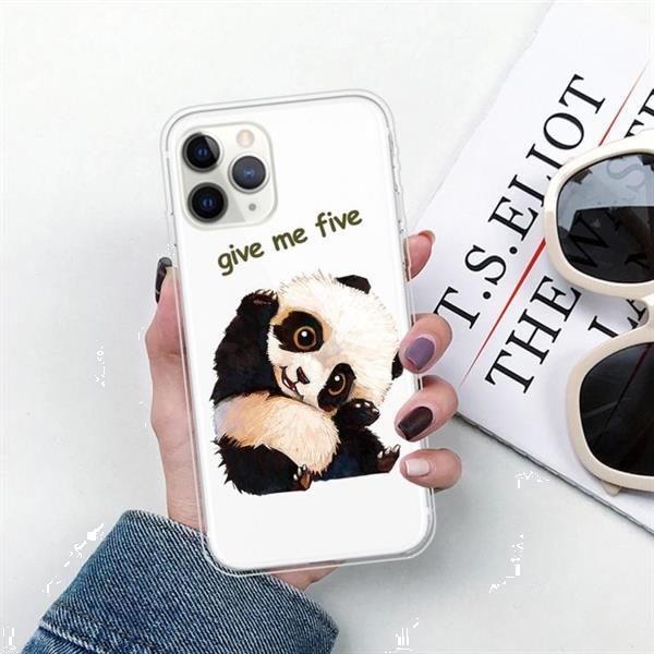 Grote foto for iphone 11 pro max pattern tpu protective case tilted hea telecommunicatie mobieltjes