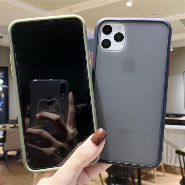 Grote foto for iphone 11 pro max shockproof solid color border protecti telecommunicatie mobieltjes