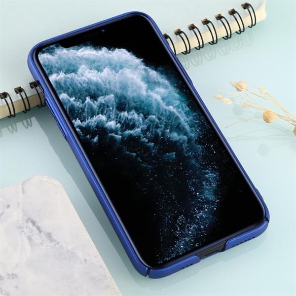 Grote foto for iphone 11 pro max solid color plastic protective case bl telecommunicatie mobieltjes