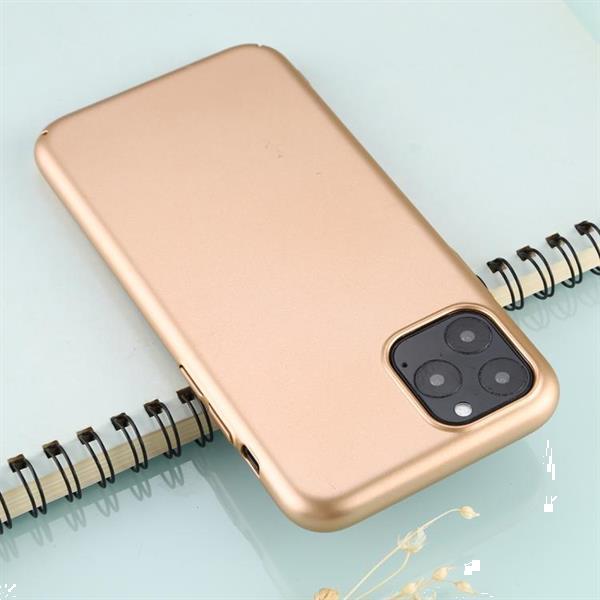 Grote foto for iphone 11 pro max solid color plastic protective case go telecommunicatie mobieltjes