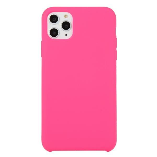 Grote foto for iphone 11 pro max solid color solid silicone shockproof telecommunicatie mobieltjes