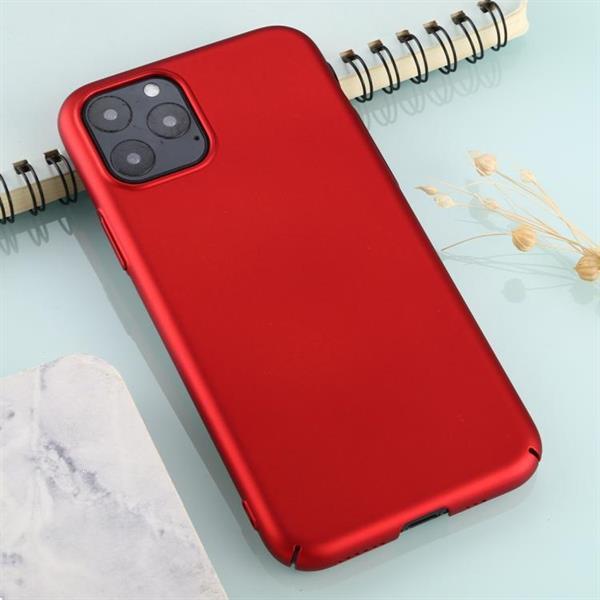 Grote foto for iphone 11 pro max solid color plastic protective case re telecommunicatie mobieltjes