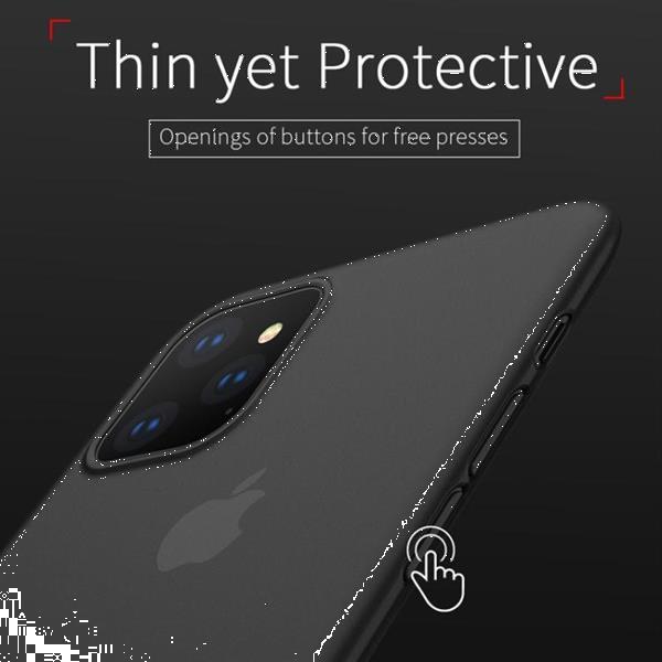 Grote foto for iphone 11 pro max x level wing series ultra thin matted telecommunicatie mobieltjes