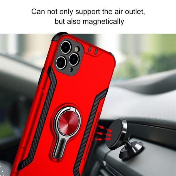 Grote foto for iphone 11 pro metal ring holder 360 degree rotating tpu telecommunicatie mobieltjes