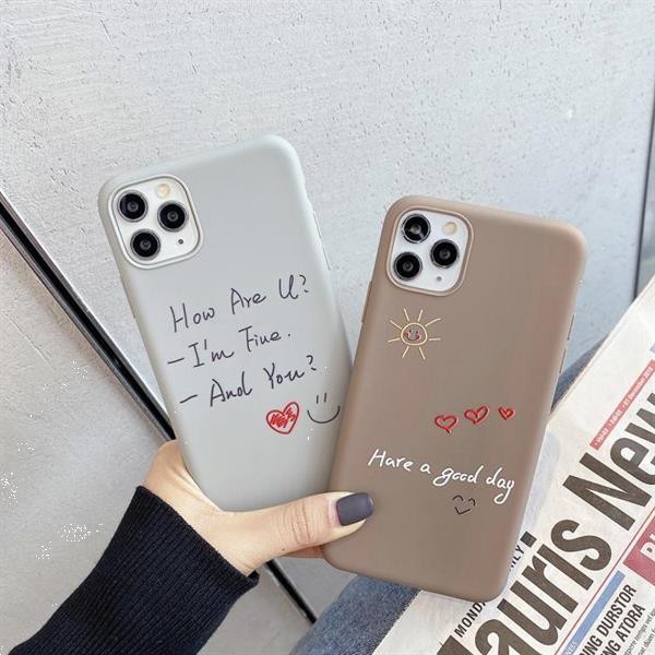 Grote foto for iphone 11 pro painted pattern frosted tpu protective cas telecommunicatie mobieltjes