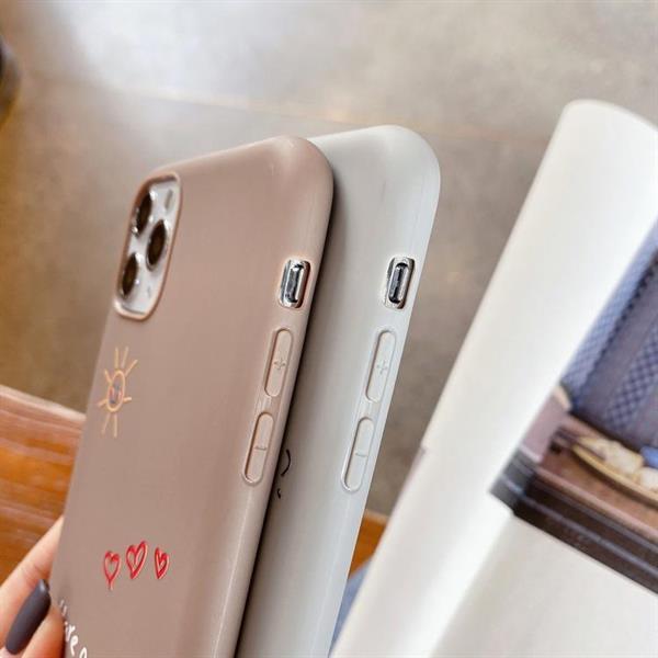 Grote foto for iphone 11 pro painted pattern frosted tpu protective cas telecommunicatie mobieltjes