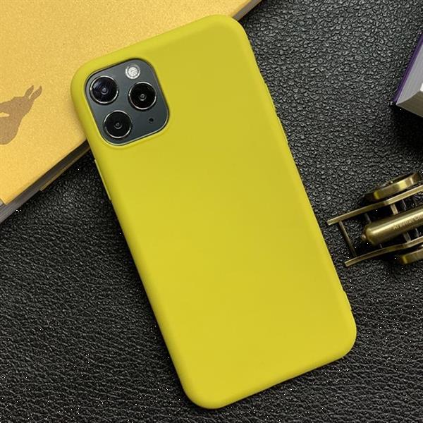 Grote foto for iphone 11 pro shockproof frosted tpu protective case yel telecommunicatie mobieltjes