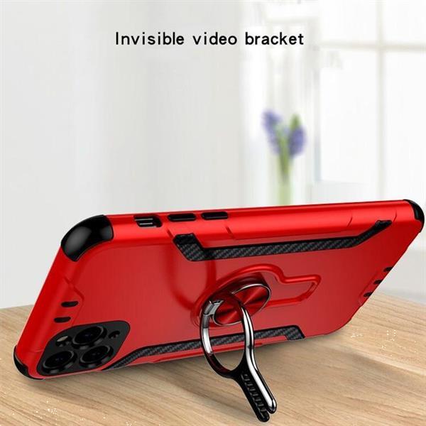 Grote foto for iphone 11 pro shockproof tpu pc case with ring holder telecommunicatie mobieltjes