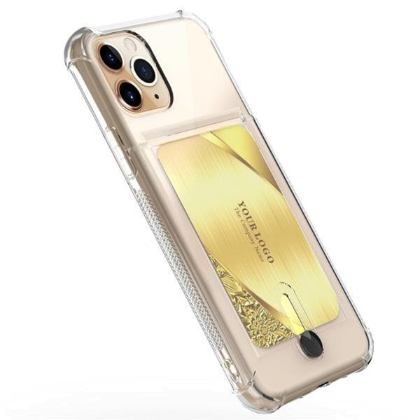 Grote foto for iphone 11 pro shockproof tpu protective case with card s telecommunicatie mobieltjes