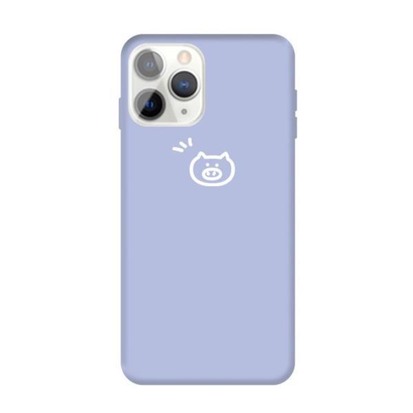 Grote foto for iphone 11 pro small pig pattern colorful frosted tpu pho telecommunicatie mobieltjes