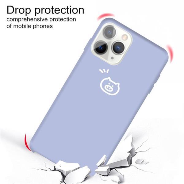 Grote foto for iphone 11 pro small pig pattern colorful frosted tpu pho telecommunicatie mobieltjes