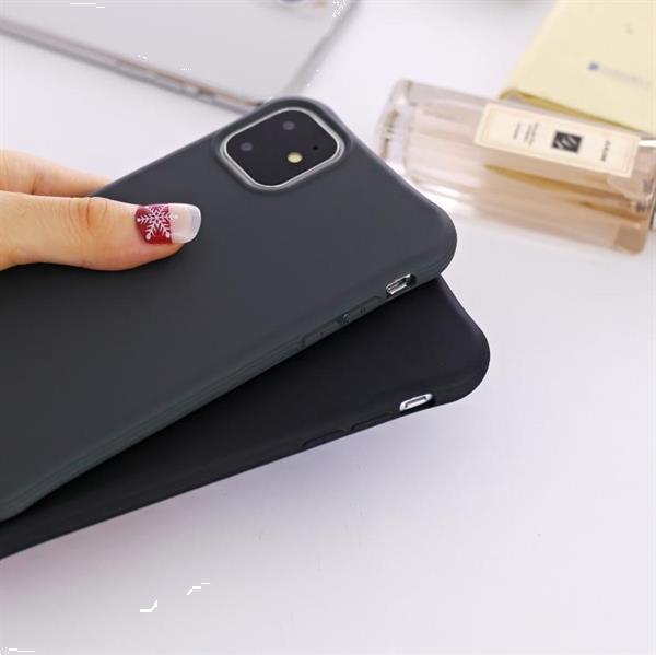 Grote foto for iphone 11 pro solid color tpu slim shockproof protective telecommunicatie mobieltjes