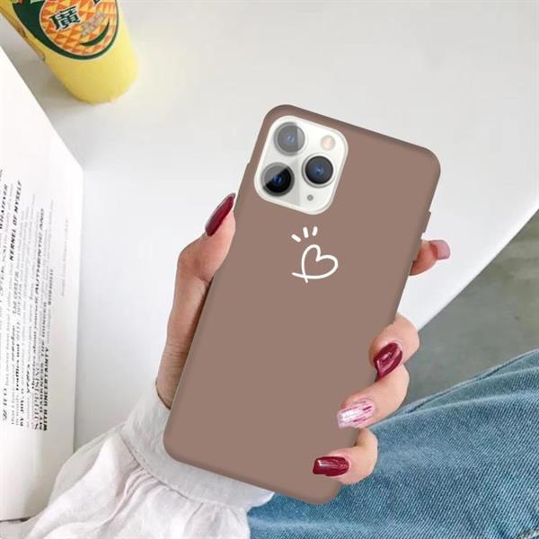 Grote foto for iphone 11 pro three dots love heart pattern colorful fro telecommunicatie mobieltjes