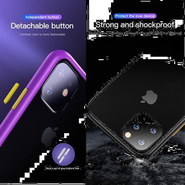 Grote foto for iphone 11 pro totudesign gingle series shockproof tpu pc telecommunicatie mobieltjes
