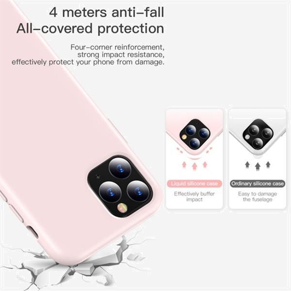 Grote foto for iphone 11 pro totudesign liquid silicone dropproof cover telecommunicatie mobieltjes