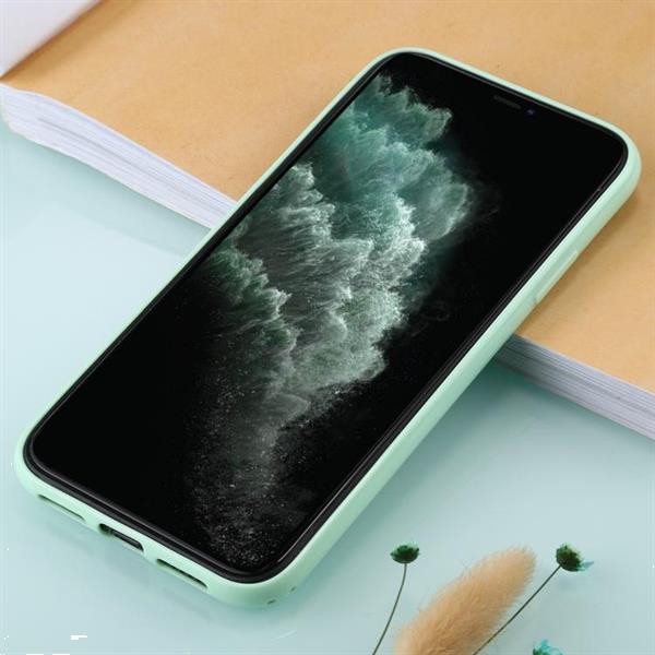 Grote foto for iphone 11 pro tpu mobile phone case bright green lotus l telecommunicatie mobieltjes
