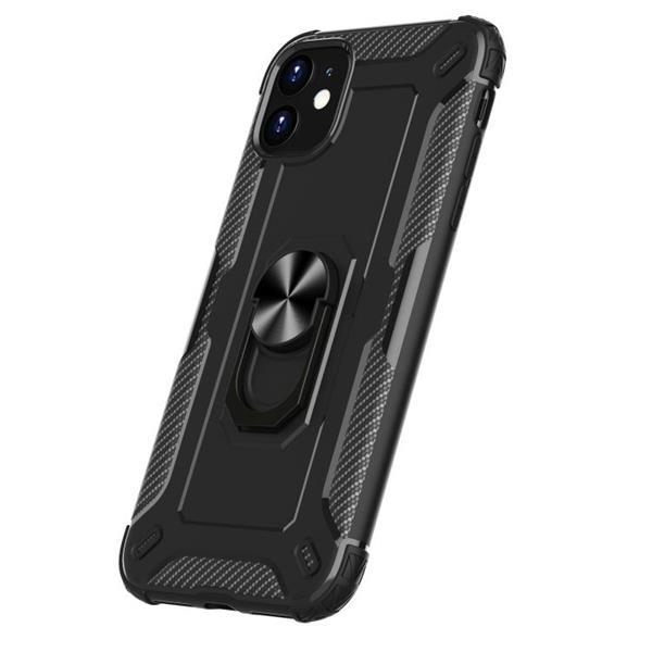Grote foto for iphone 11 shockproof armor tpu case with ring holder bl telecommunicatie mobieltjes