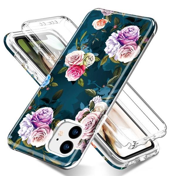 Grote foto for iphone 11 shockproof pc tpu back protective case front telecommunicatie mobieltjes