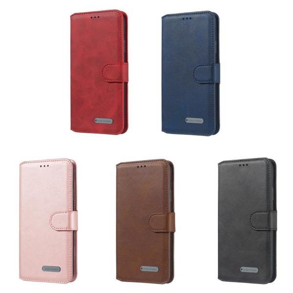 Grote foto for iphone 11 solid color buckle horizontal flip leather cas telecommunicatie mobieltjes